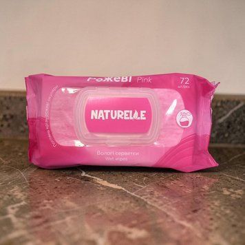 Вологі серветки Naturelle Pink, 72 шт. 015592 фото