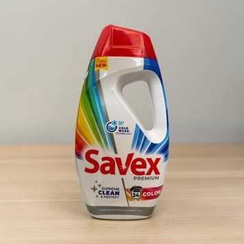 Концентрований гель для прання Savex Premium Color, 945 мл 017268 фото