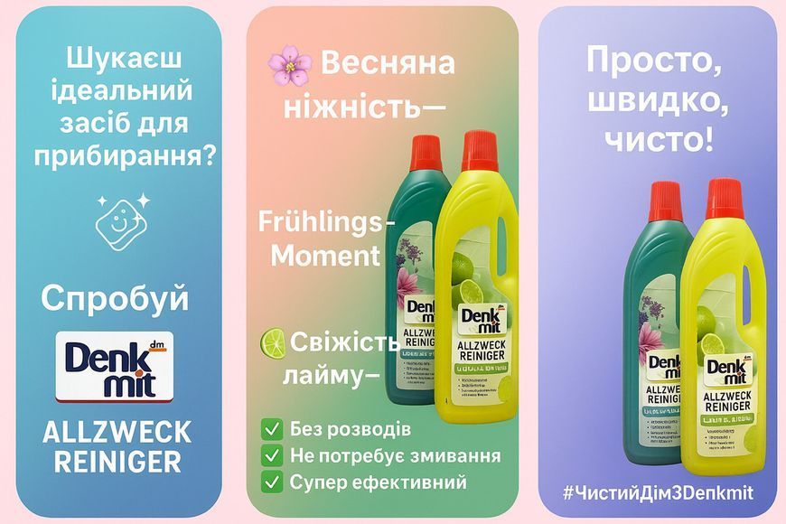 Засіб для миття підлоги Denkmit 006226 фото