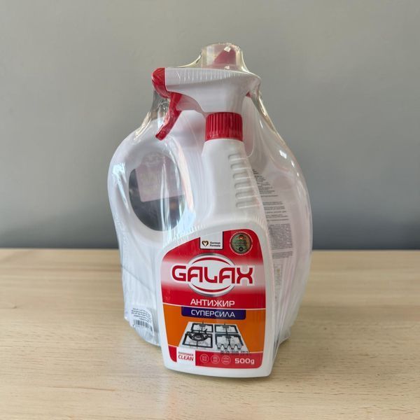 Набір Galax: гель для прання кольорових речей Lux Renew Color 2,979 л (74 прання) + спрей Антижир Das PowerClean 500 г 017166 фото
