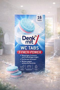 Таблетки для очищення унітазу Denkmit WC Tabs 3-Fach-Power 16 шт 2959037909 фото