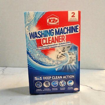 Очисник для пральних машин K2R Deep Clean Action 5 в 1, який містить 2 пакети по 75 грамів 002574 фото