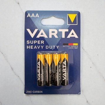 Батарейки Varta Super Heavy Duty AAA (R03) 1.5V &mdash; 1 шт 000480 фото