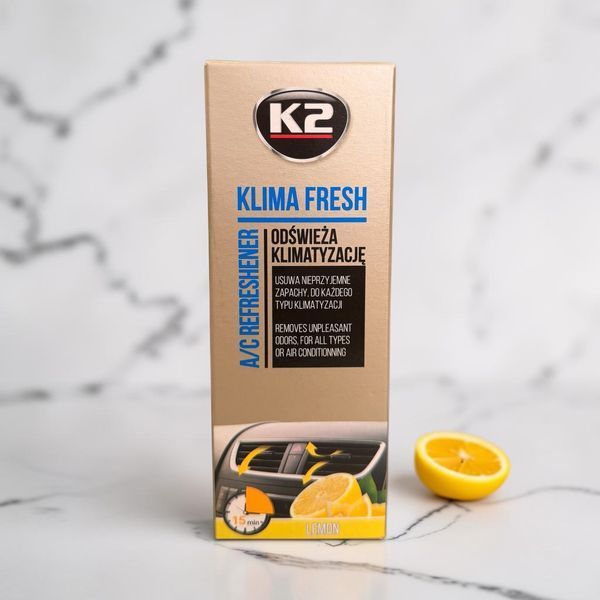Очищувач кондиціонера K2 Klima Fresh Lemon 150 мл &ndash; свіжість та чистота системи вентиляції 016623 фото