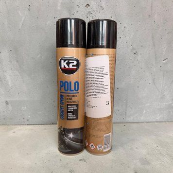 Поліроль для пластику K2 Polo Cockpit Spray Лимон &ndash; аерозоль для догляду за приладовою панеллю та пластиком салону 300мл 016485 фото