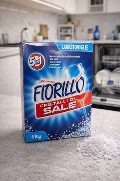 Сіль для посудомийної машини Fiorillo Cristalli di Sale 1 кг &ndash; захист і блиск посуду 1185 фото