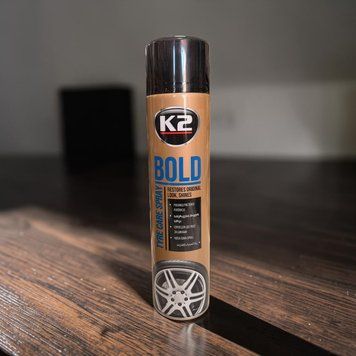 Засіб для догляду за шинами K2 BOLD Tyre Care Spray 600 мл &mdash; чорнильник для шин 016507 фото