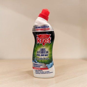 Гель для чищення унітазу Kret Biel Higiena Żel do WC Classic Fresh 750 г з активним хлором 017076 фото
