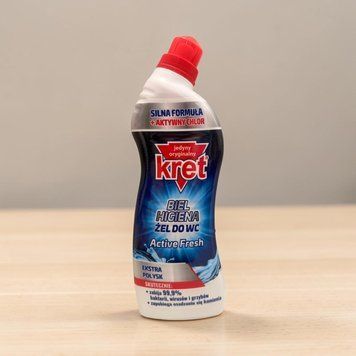 Гель для чищення унітазу Kret Biel Higiena Active Fresh 750 мл з активним хлором для дезінфекції та відбілювання 016060 фото